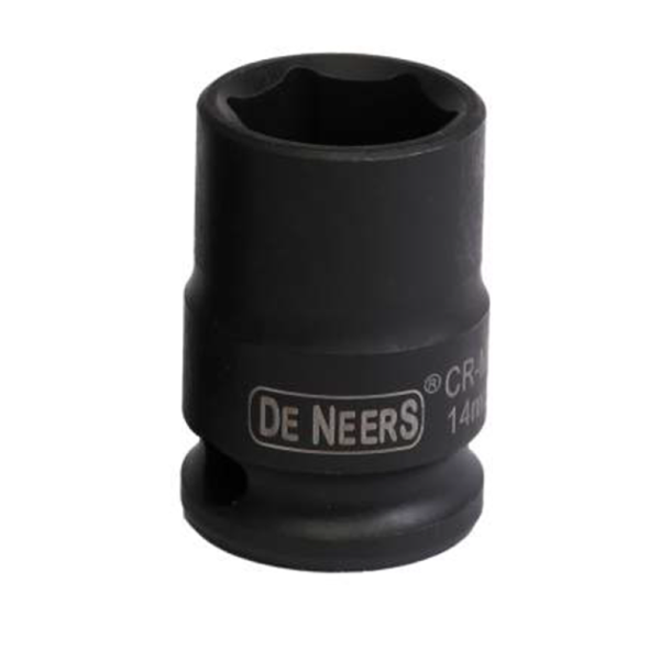De Neers Drive Socket Impact 6.3mm (1/4) Black 6.5mm (10pc)