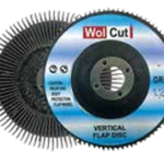 WolCut Flap Disc Verticle 4" #120 (20pc)