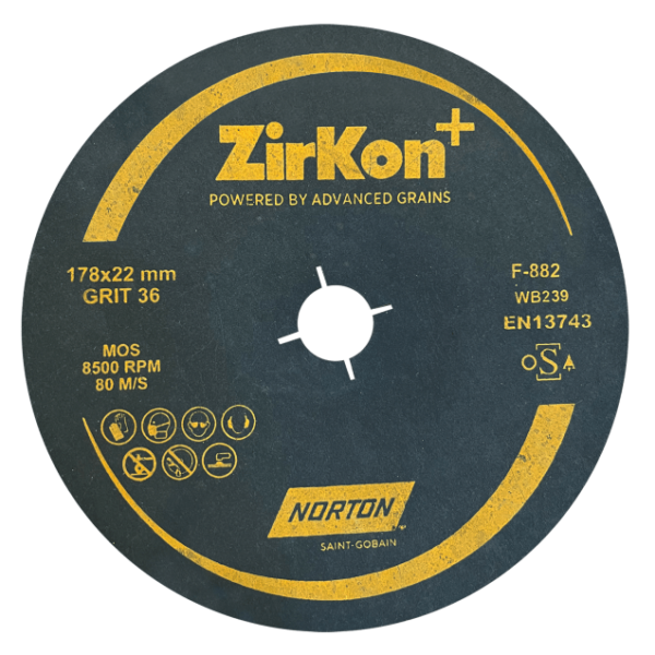 Norton Zickonia/Zirkon Disc ZCP 10  7" X 120 (10pc)
