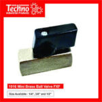 Techno Brass 1016 Brass Mini Ball Valves F/F 1/4" (1pc)