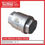 Techno S.S Ball Check Valve; Vertical Type 2102 1/2" (1pc)